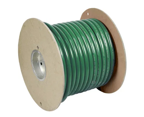 WUL6GN-100 – PACER Battery Cable, Without Terminal Green Negative 6 Gauge 600 Volts Tinned Copper Conductor/ PVC Insu...